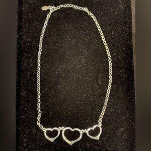 Carolina Herrera Silver Heart Necklace